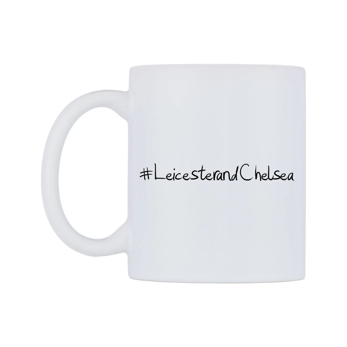 LeicesterandChelsea Mug — mug, right side, on a white background