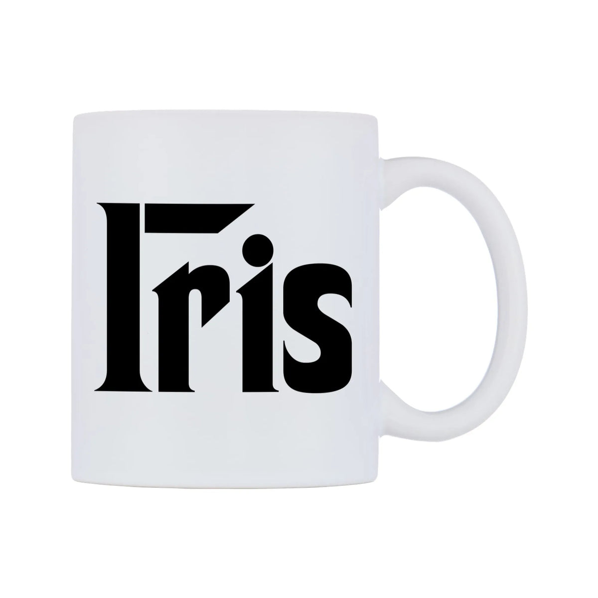 Iris - Godfather Themed Mug — white 11oz gloss mug, left side, on a white background
