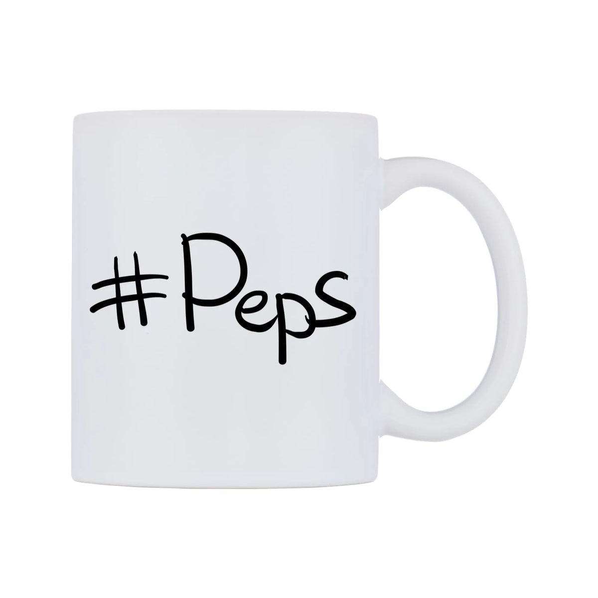 Peps Mug — mug, left side, on a white background