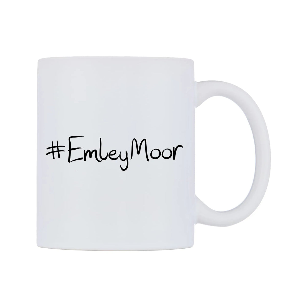 EmleyMoor Mug — mug, left side, on a white background