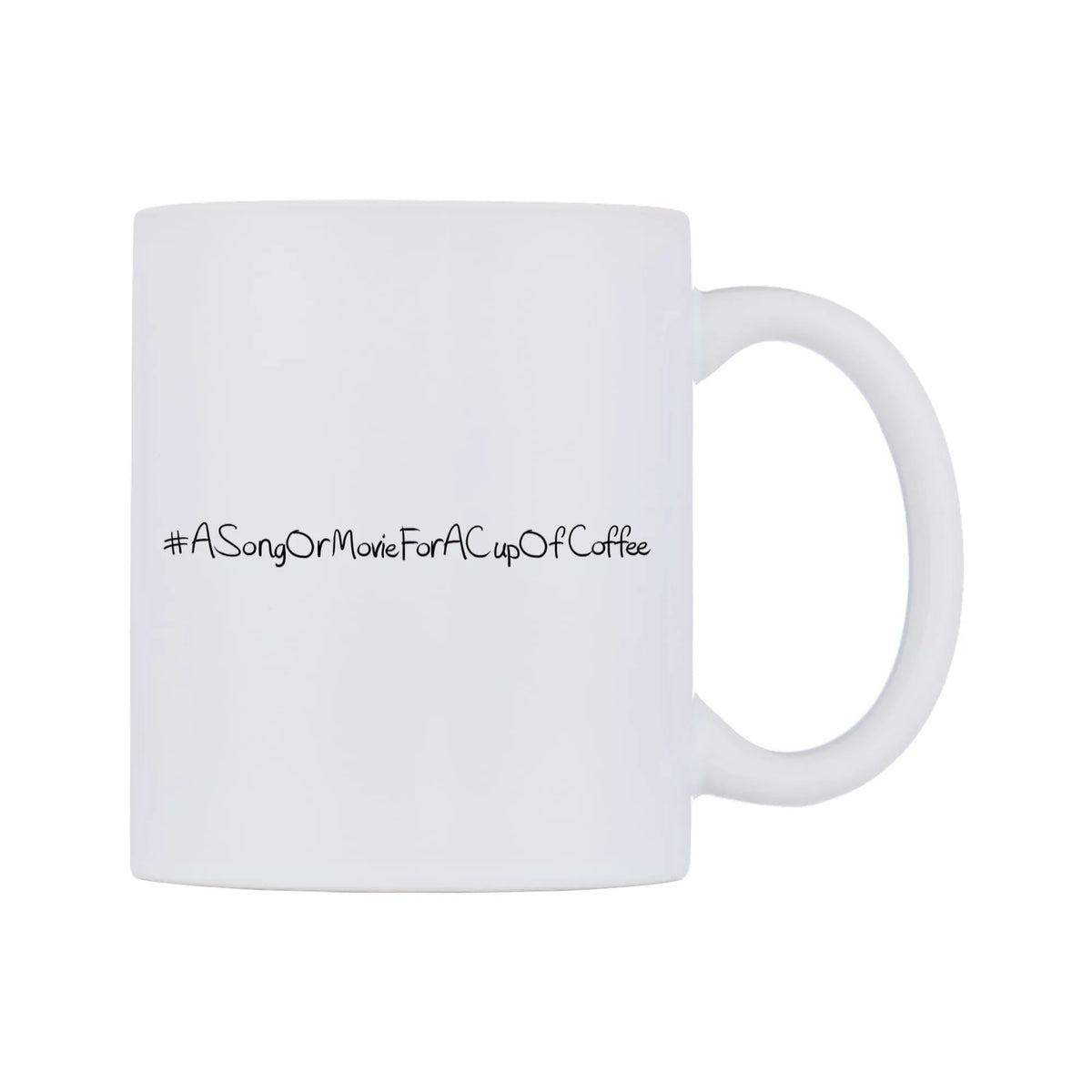 ASongOrMovieForACupOfCoffee Mug — mug, left side, on a white background