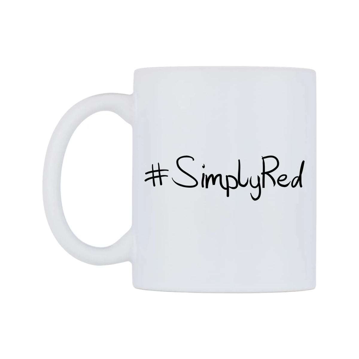 SimplyRed Mug — mug, right side, on a white background