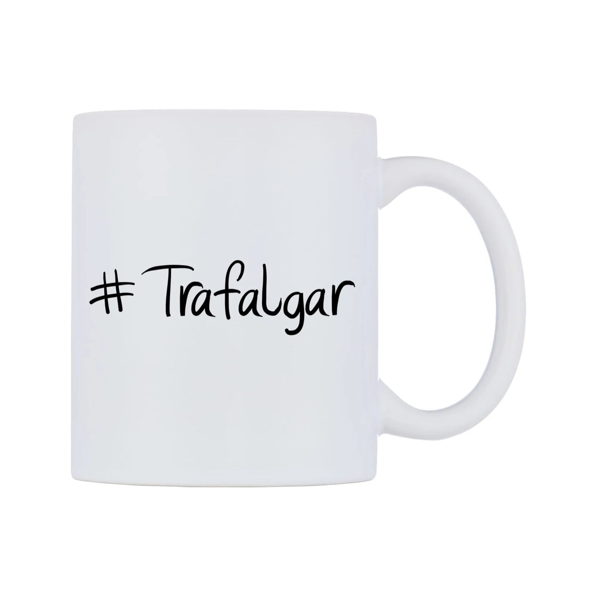 Trafalgar Mug — mug, left side, on a white background