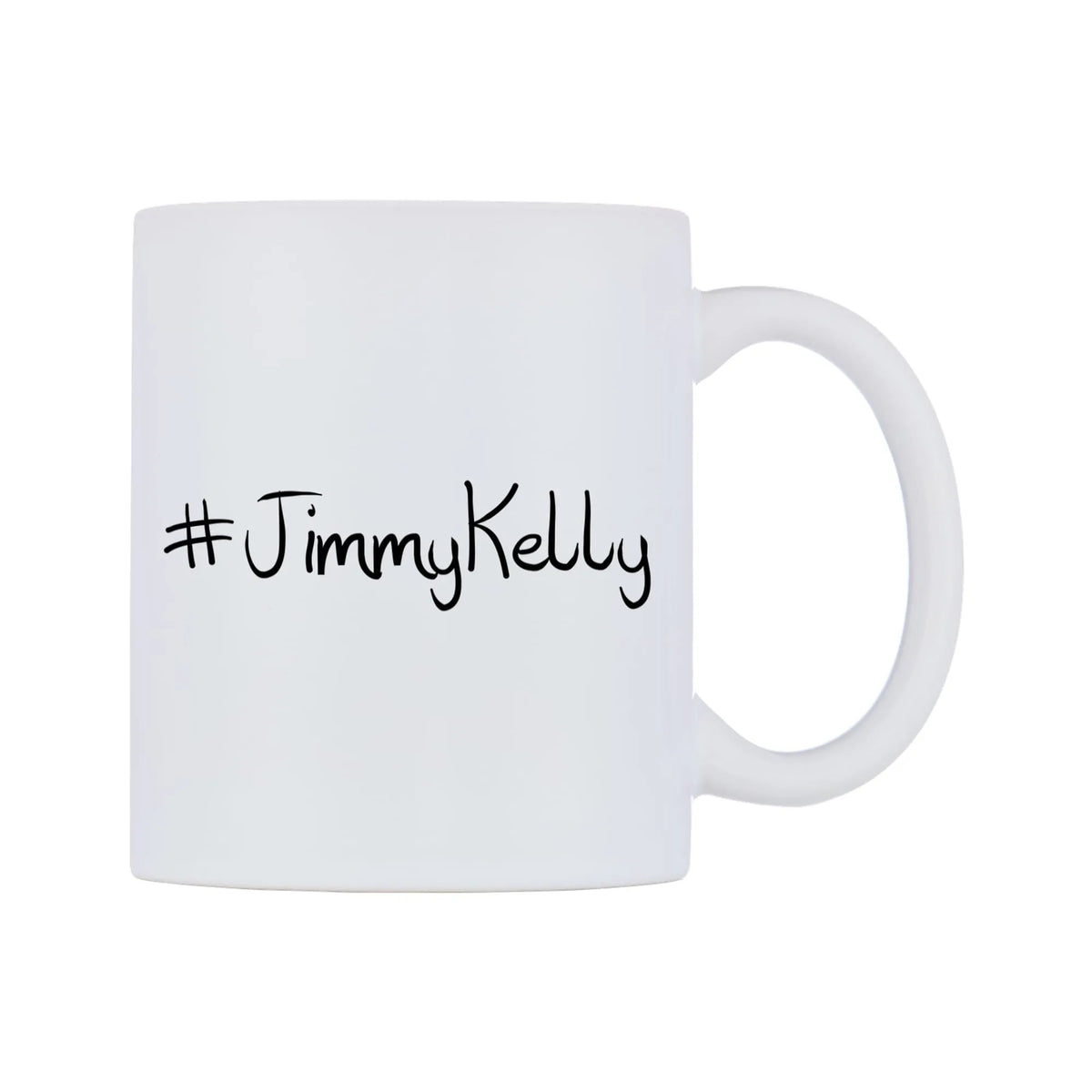 JimmyKelly Mug — mug, left side, on a white background