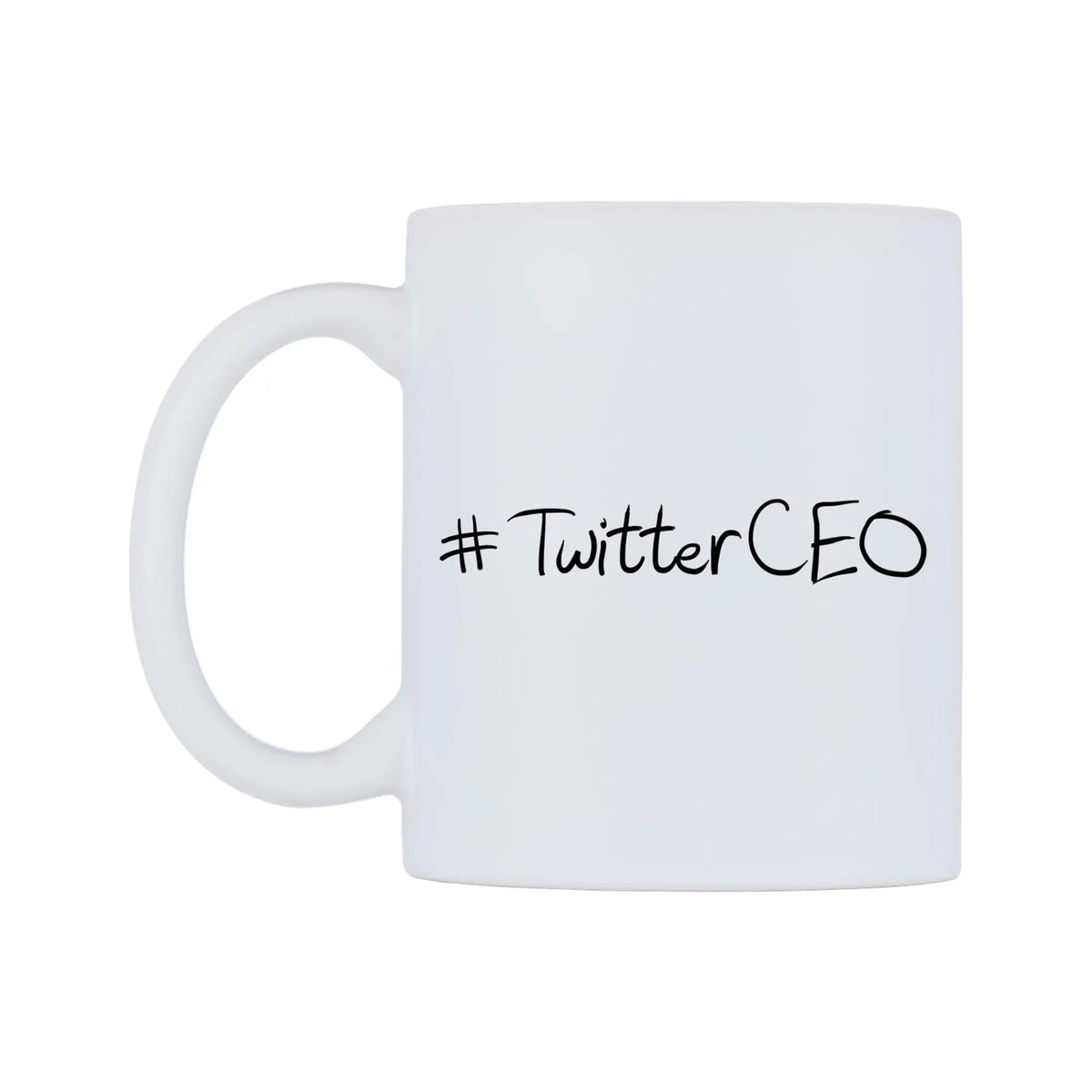 TwitterCEO Mug — mug, right side, on a white background