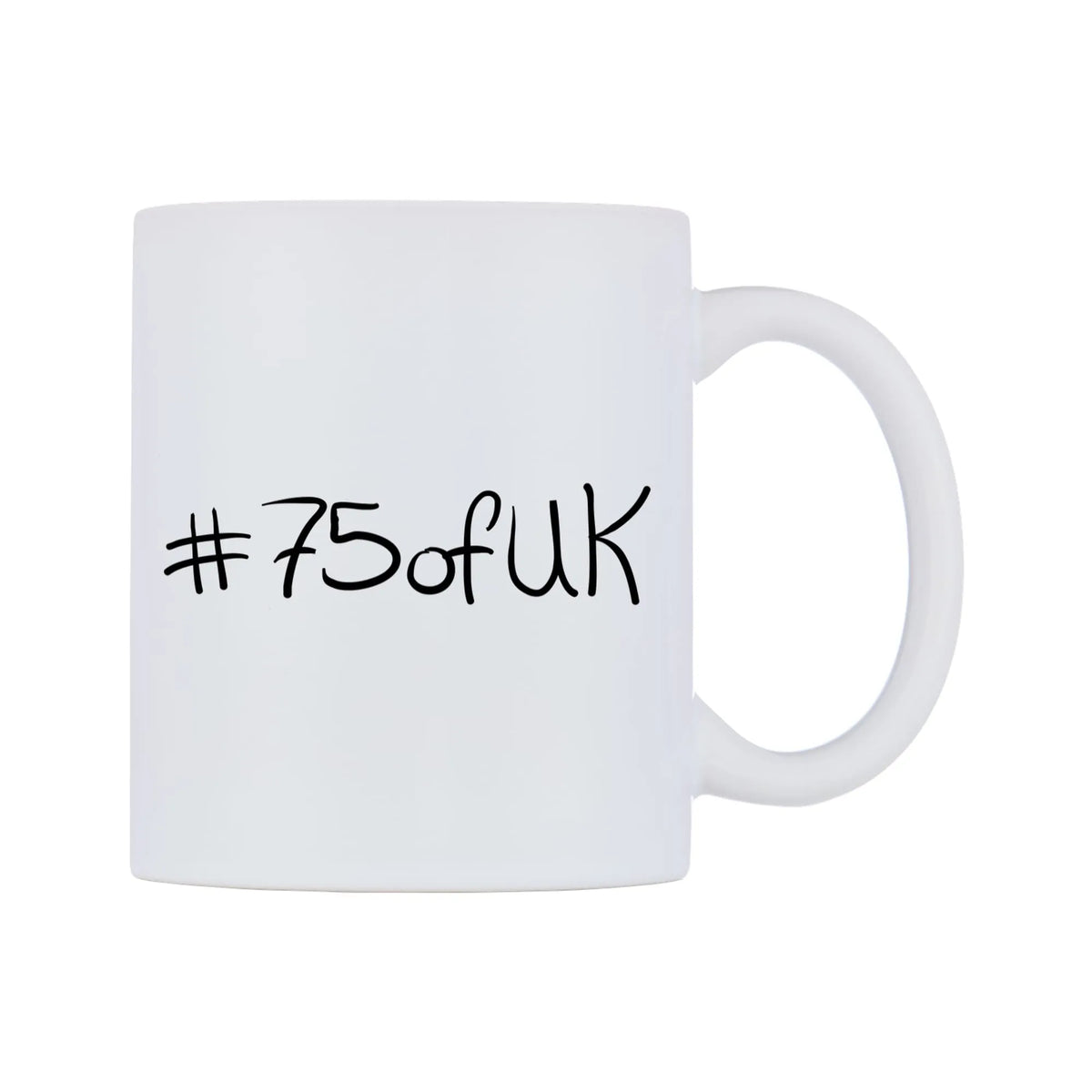 number 75ofUK Mug — mug, left side, on a white background