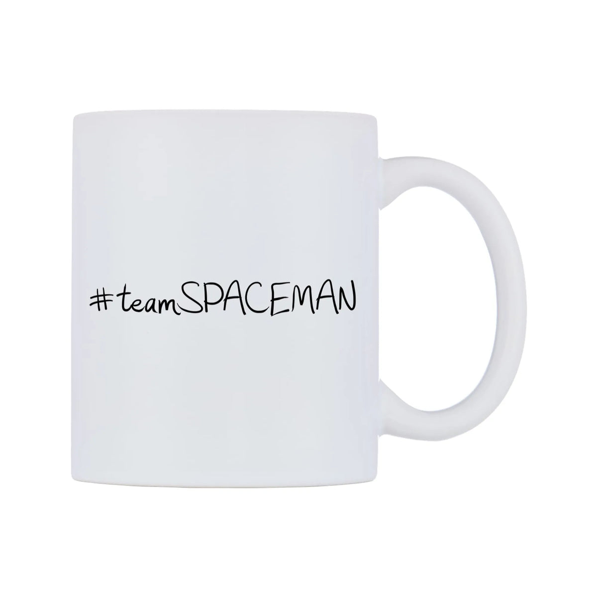 teamSPACEMAN Mug — mug, left side, on a white background