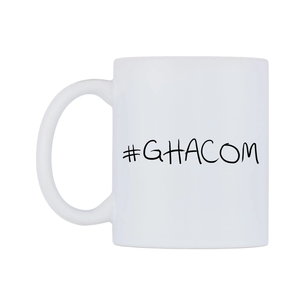 GHACOM Mug — mug, right side, on a white background