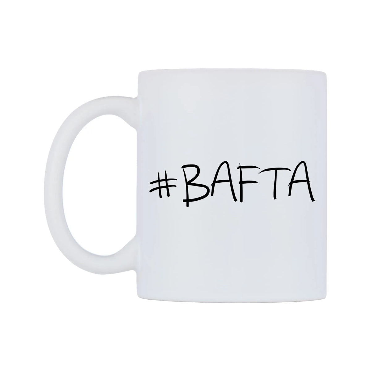BAFTA Mug — mug, right side, on a white background