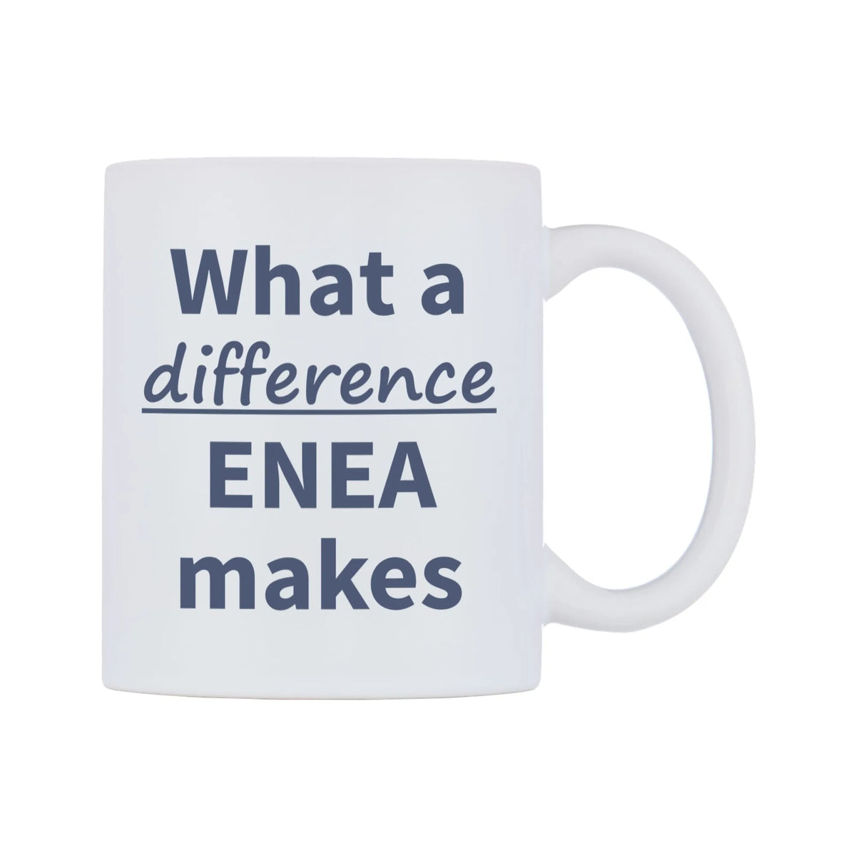 What a difference ENEA makes Mug — mug, left side, on a white background