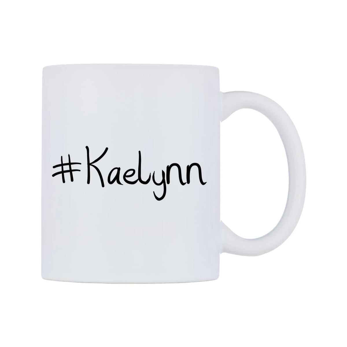 Kaelynn Mug — mug, left side, on a white background