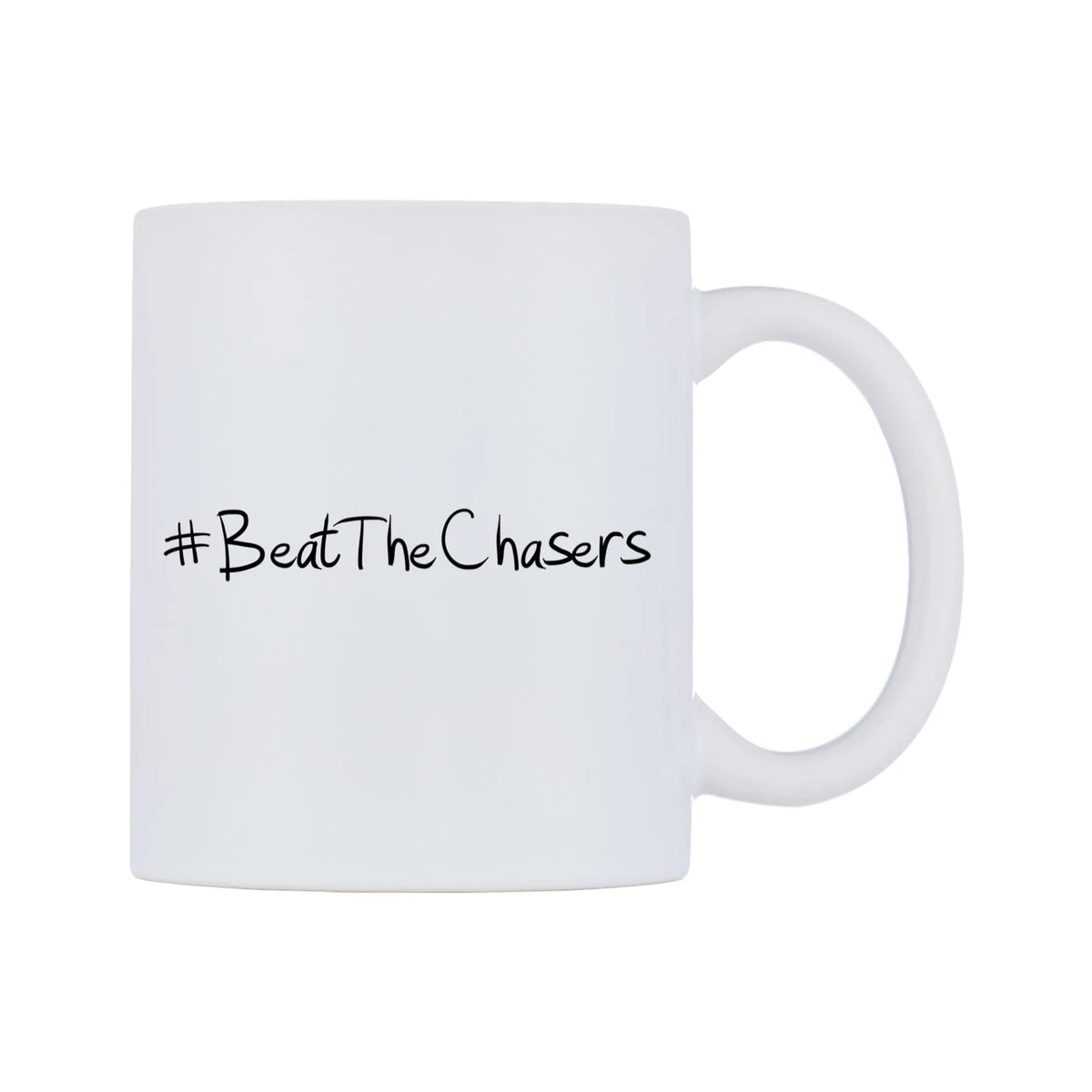 BeatTheChasers Mug — mug, left side, on a white background