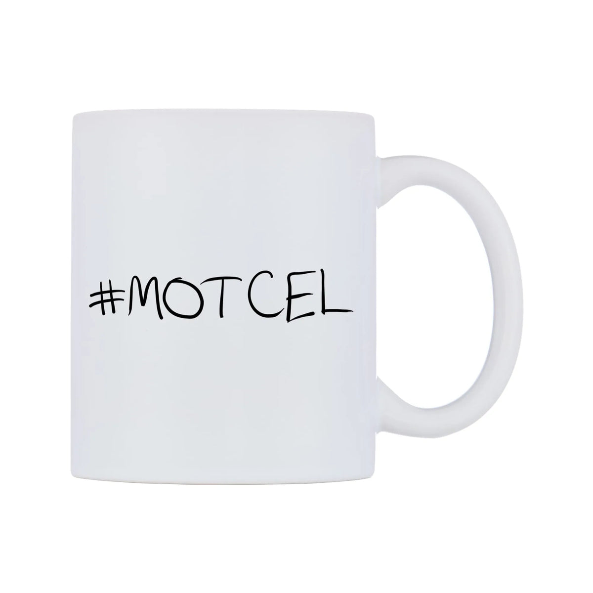 MOTCEL Mug — mug, left side, on a white background