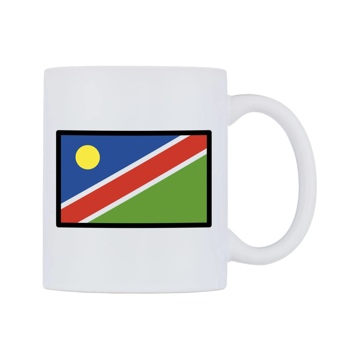 Namibia Flag Emoji Mug — mug, left side, on a white background