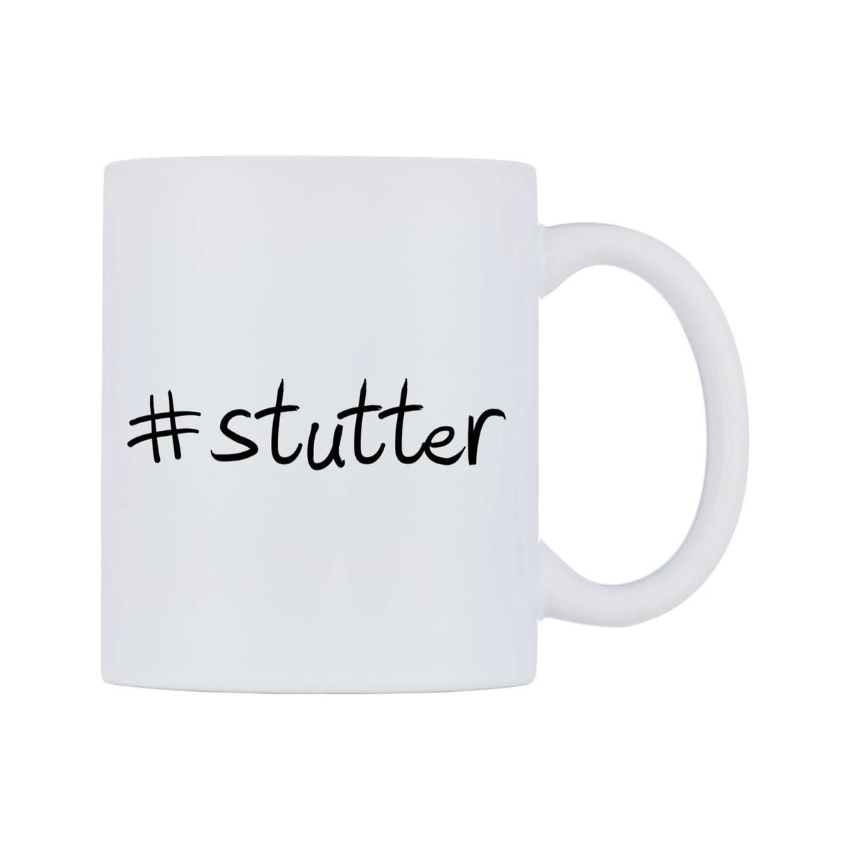 stutter Mug — mug, left side, on a white background
