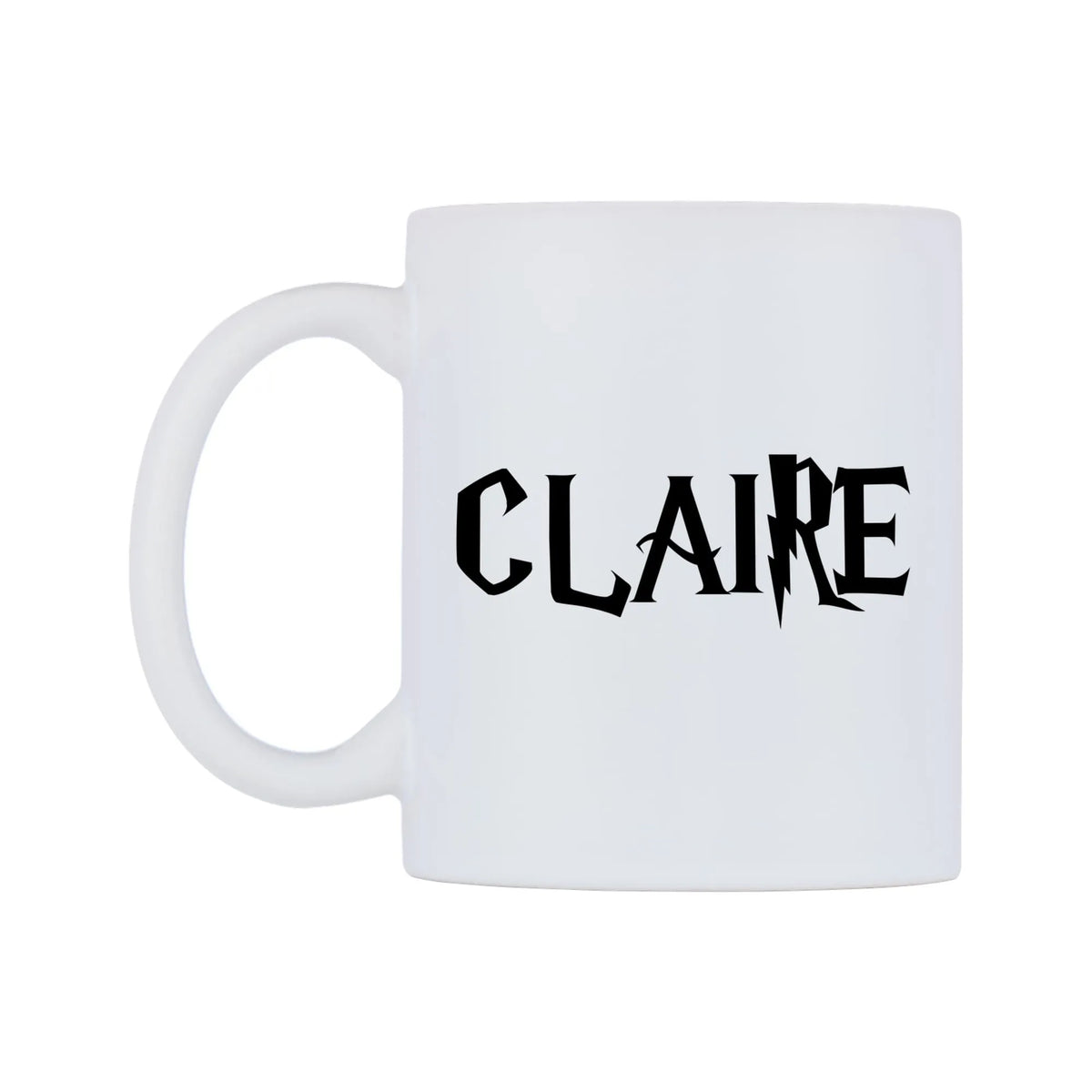 Claire - Wizard Themed Mug — white 11oz gloss mug, right side, on a white background