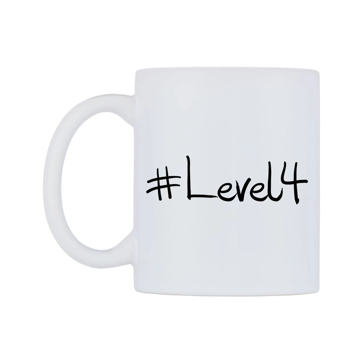 Level4 Mug — mug, right side, on a white background