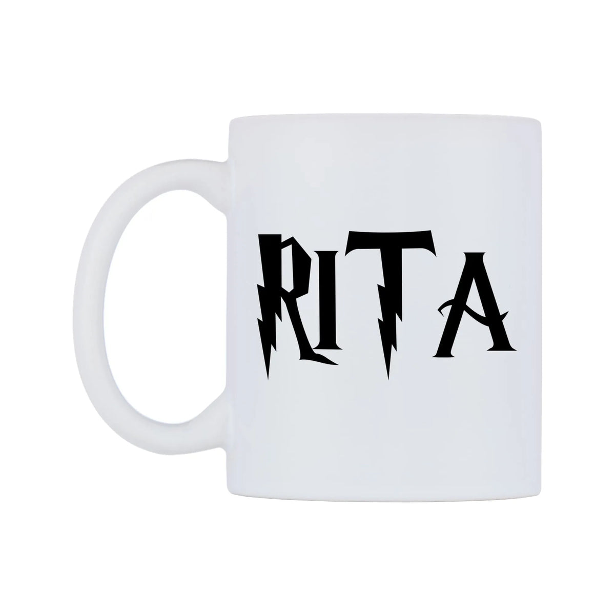 Rita - Wizard Themed Mug — white 11oz gloss mug, right side, on a white background
