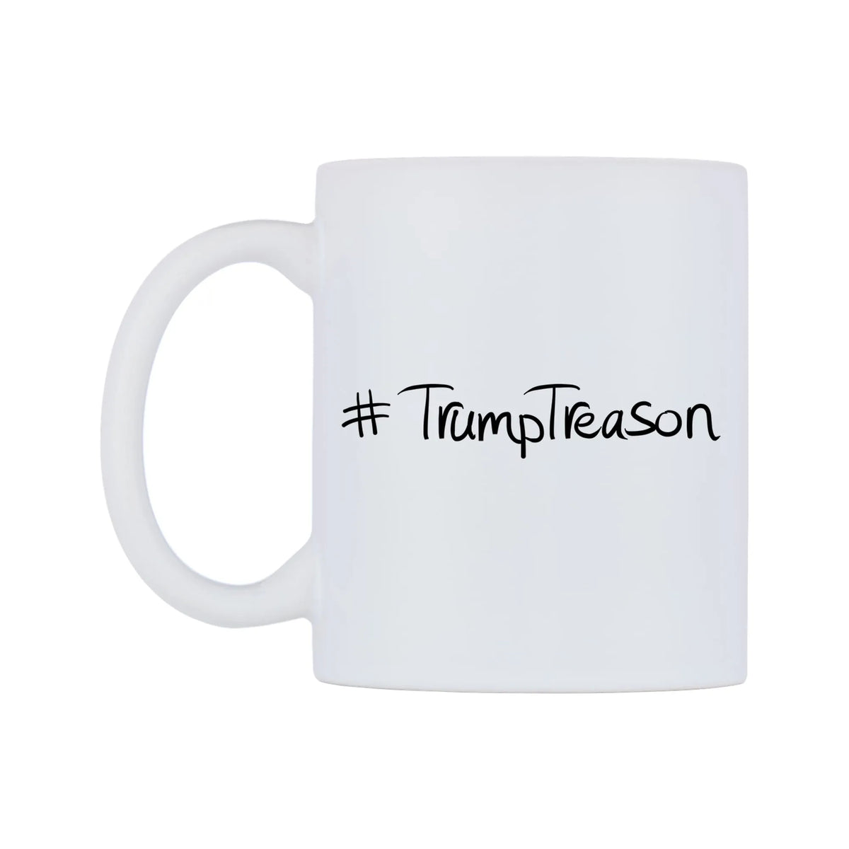 TrumpTreason Mug — mug, right side, on a white background