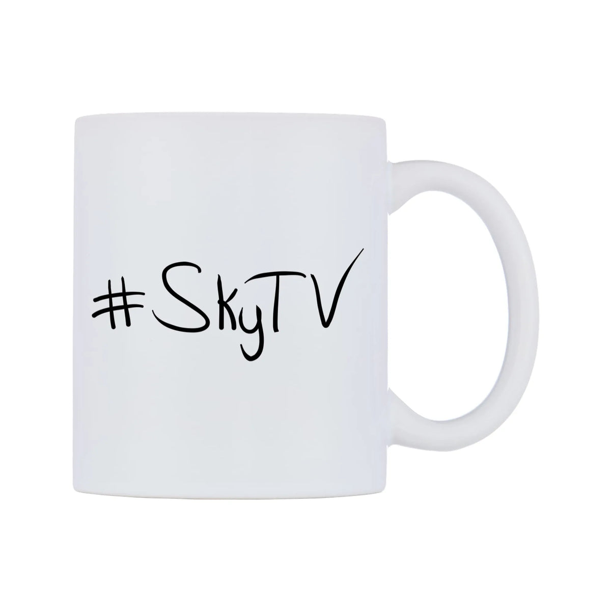 SkyTV Mug — mug, left side, on a white background