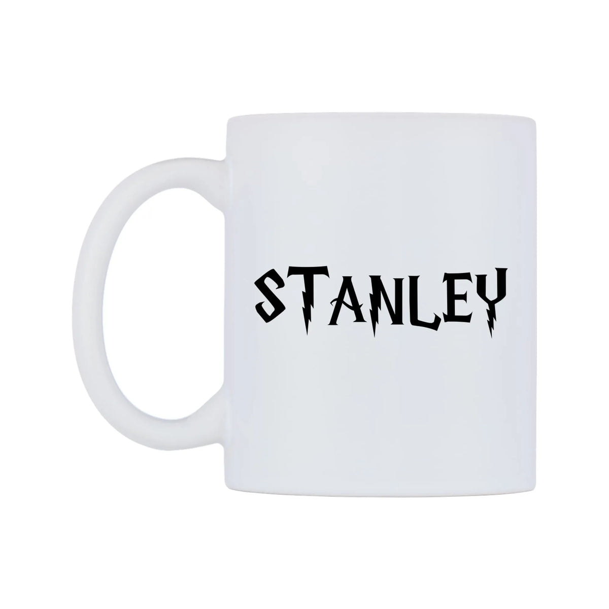 Stanley - Wizard Themed Mug — white 11oz gloss mug, right side, on a white background