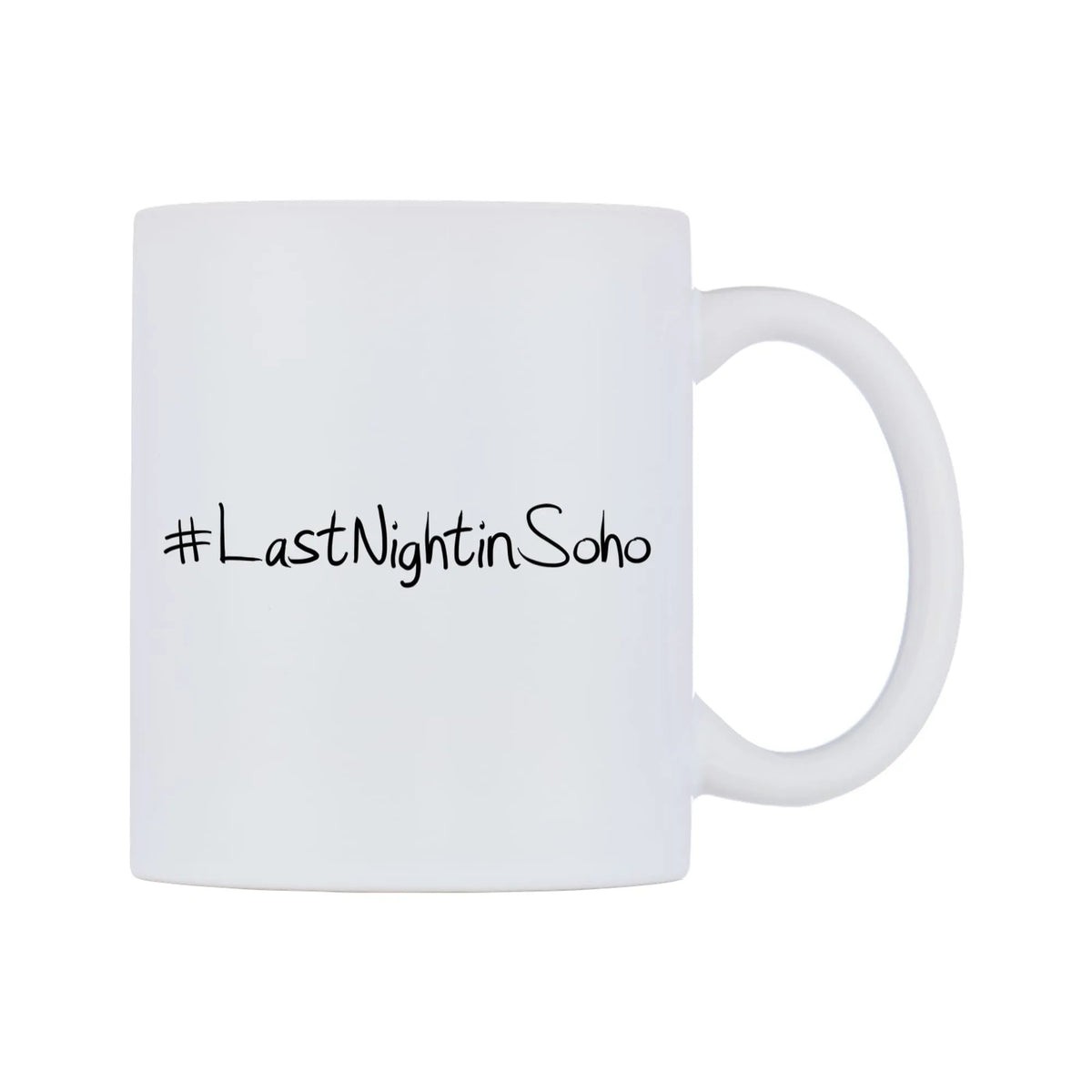 LastNightinSoho Mug — mug, left side, on a white background