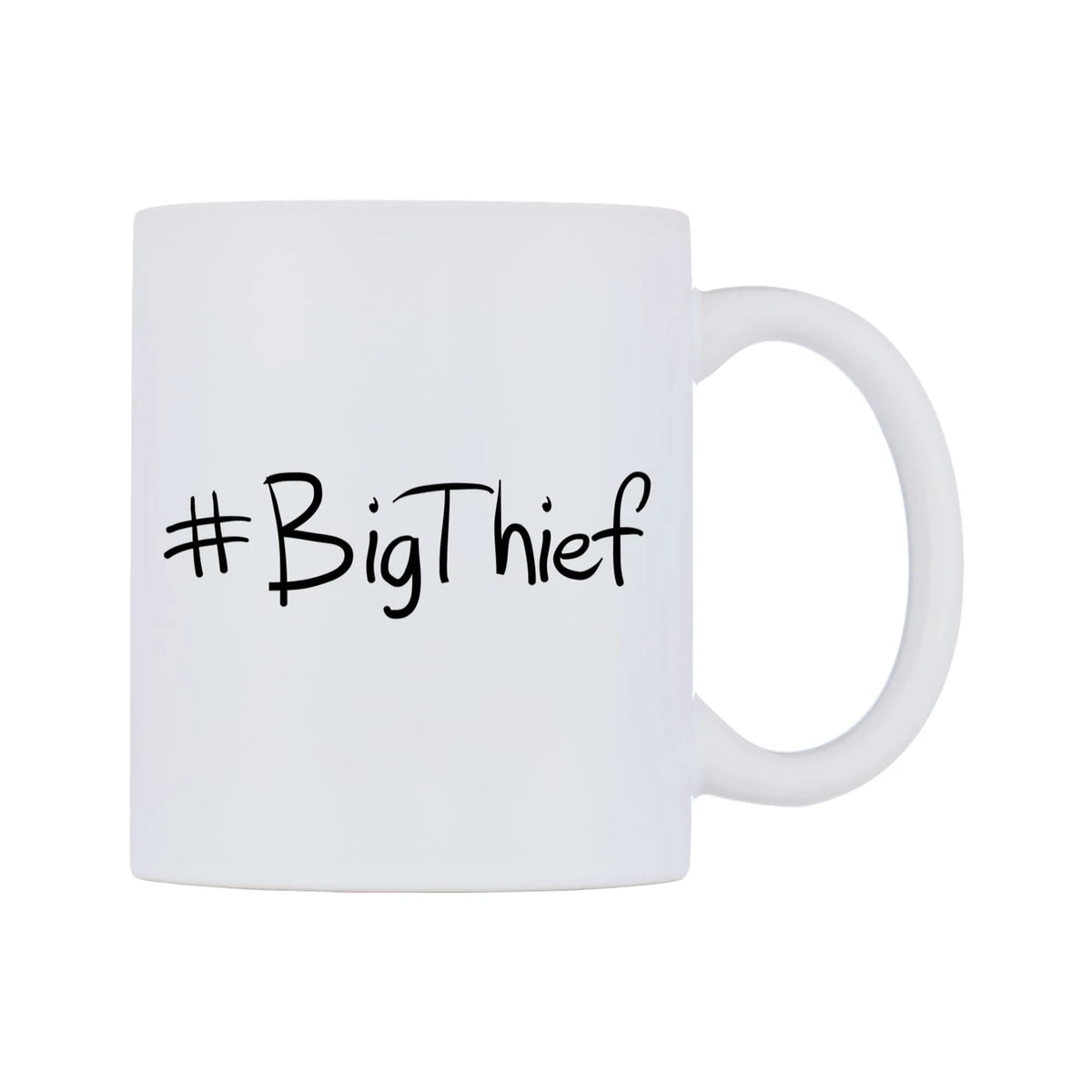 BigThief Mug — mug, left side, on a white background