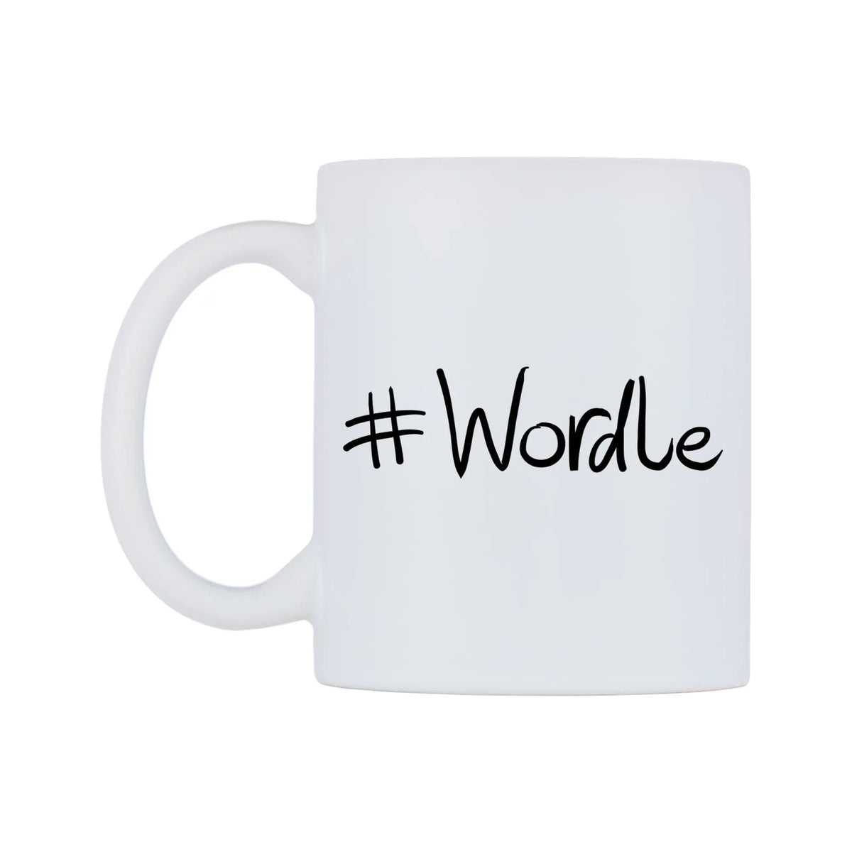 Wordle Mug — mug, right side, on a white background