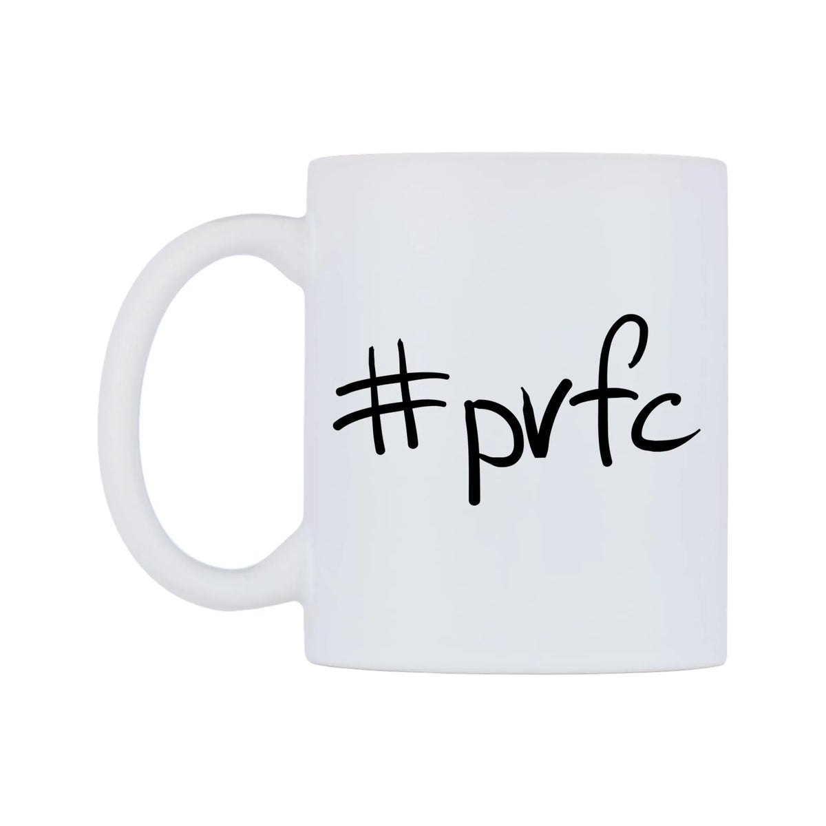 pvfc Mug — mug, right side, on a white background