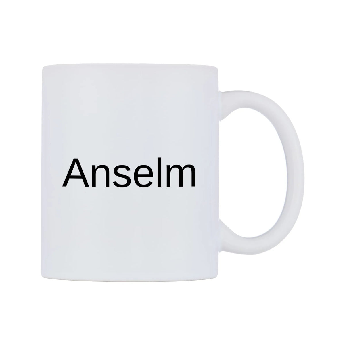 Anselm Mug — mug, left side, on a white background