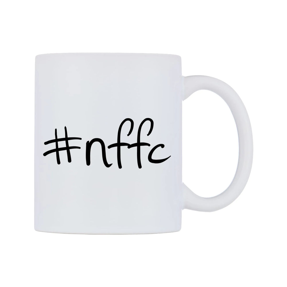 nffc Mug — mug, left side, on a white background