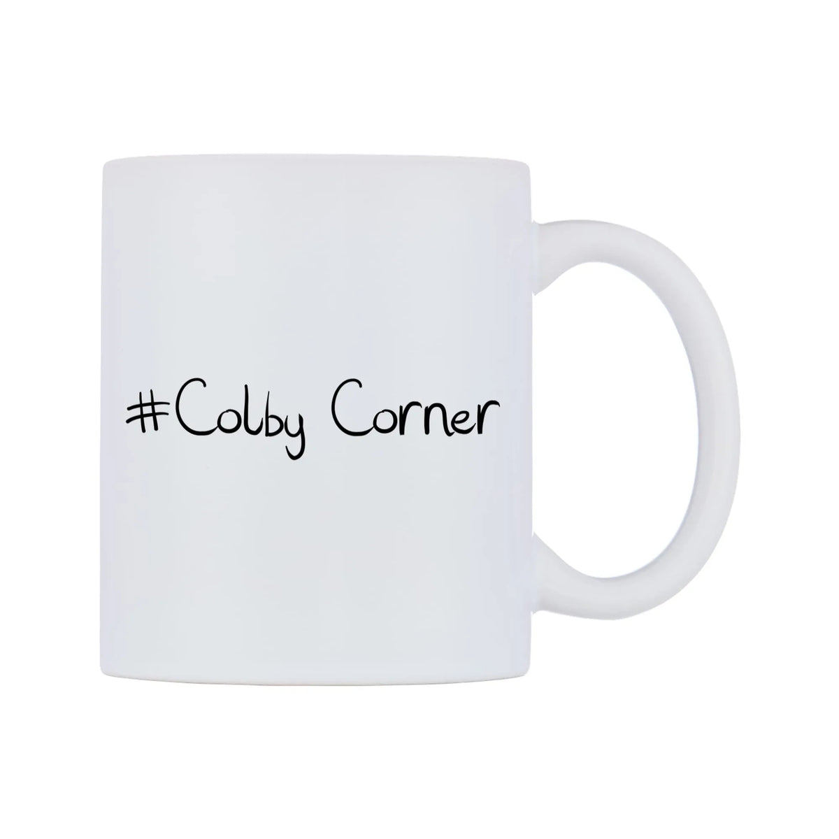 Colby Corner Mug — mug, left side, on a white background