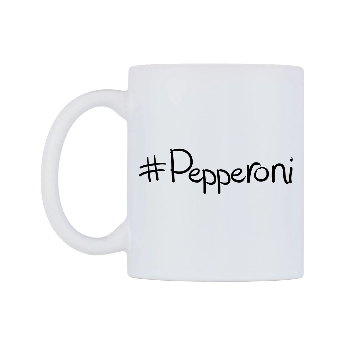 Pepperoni Mug — mug, right side, on a white background
