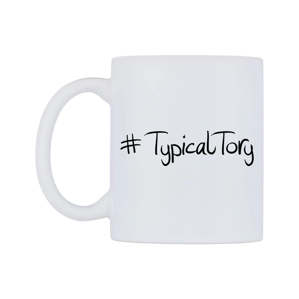 TypicalTory Mug — mug, right side, on a white background