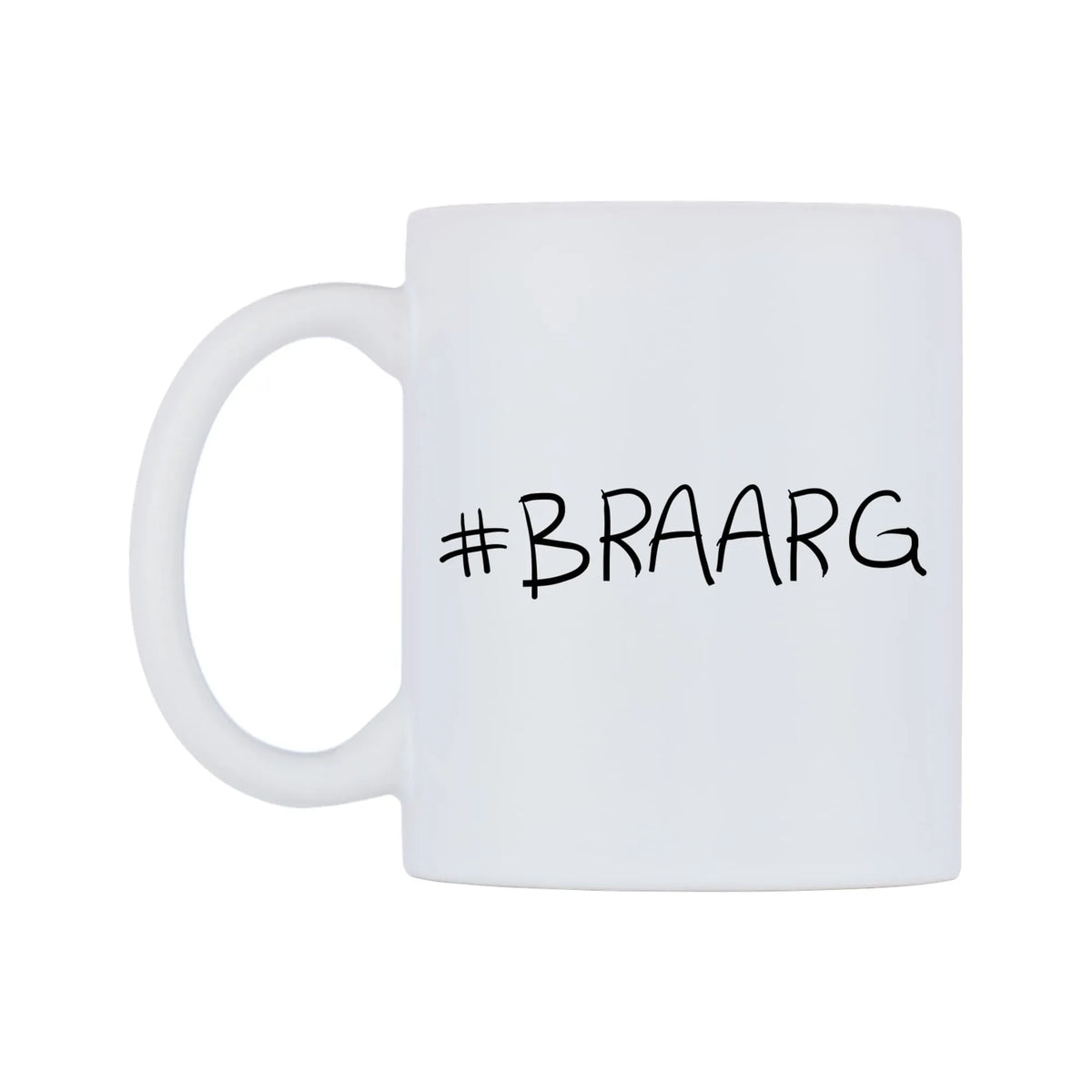 BRAARG Mug — mug, right side, on a white background