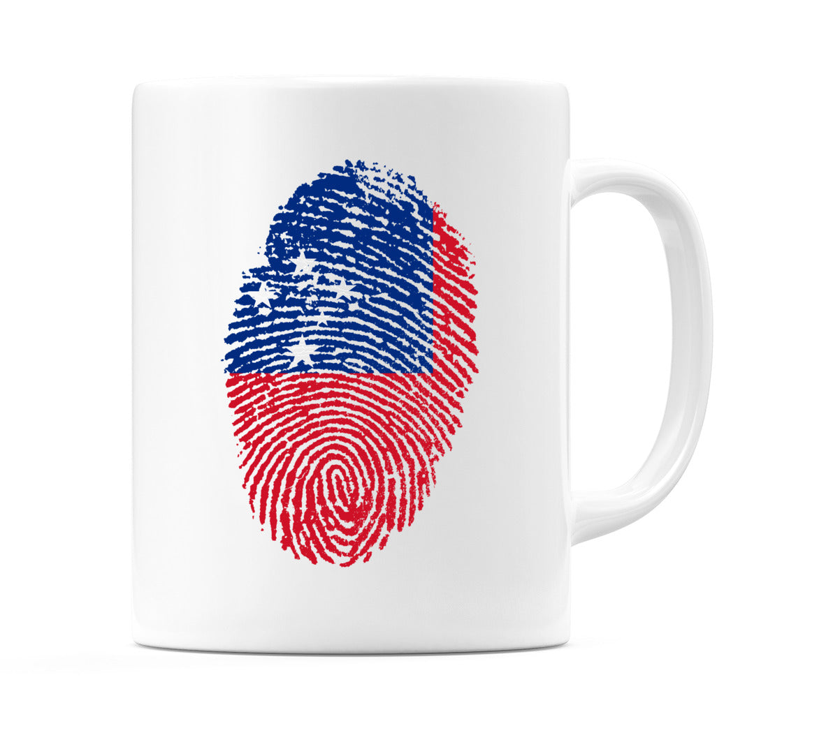 Samoa Finger Print Flag Mug