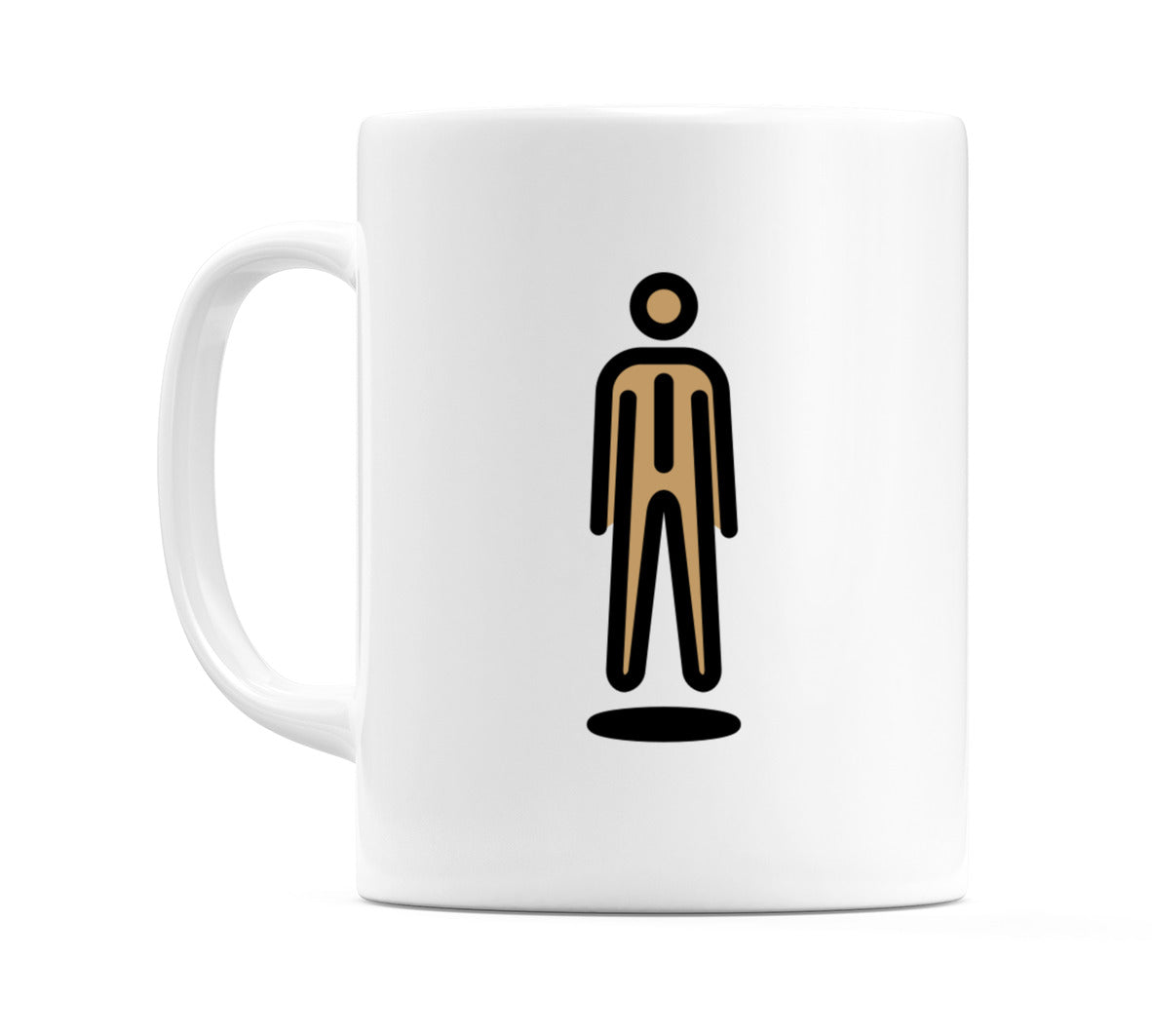 Male In Suit Levitating: Medium Skin Tone Emoji Mug