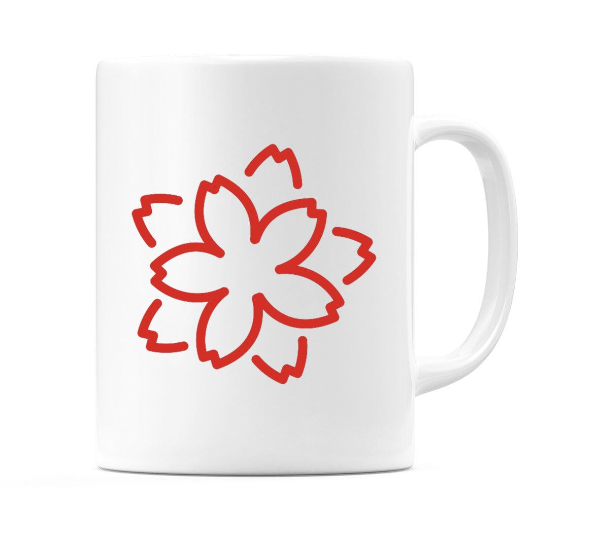 White Flower Emoji Mug