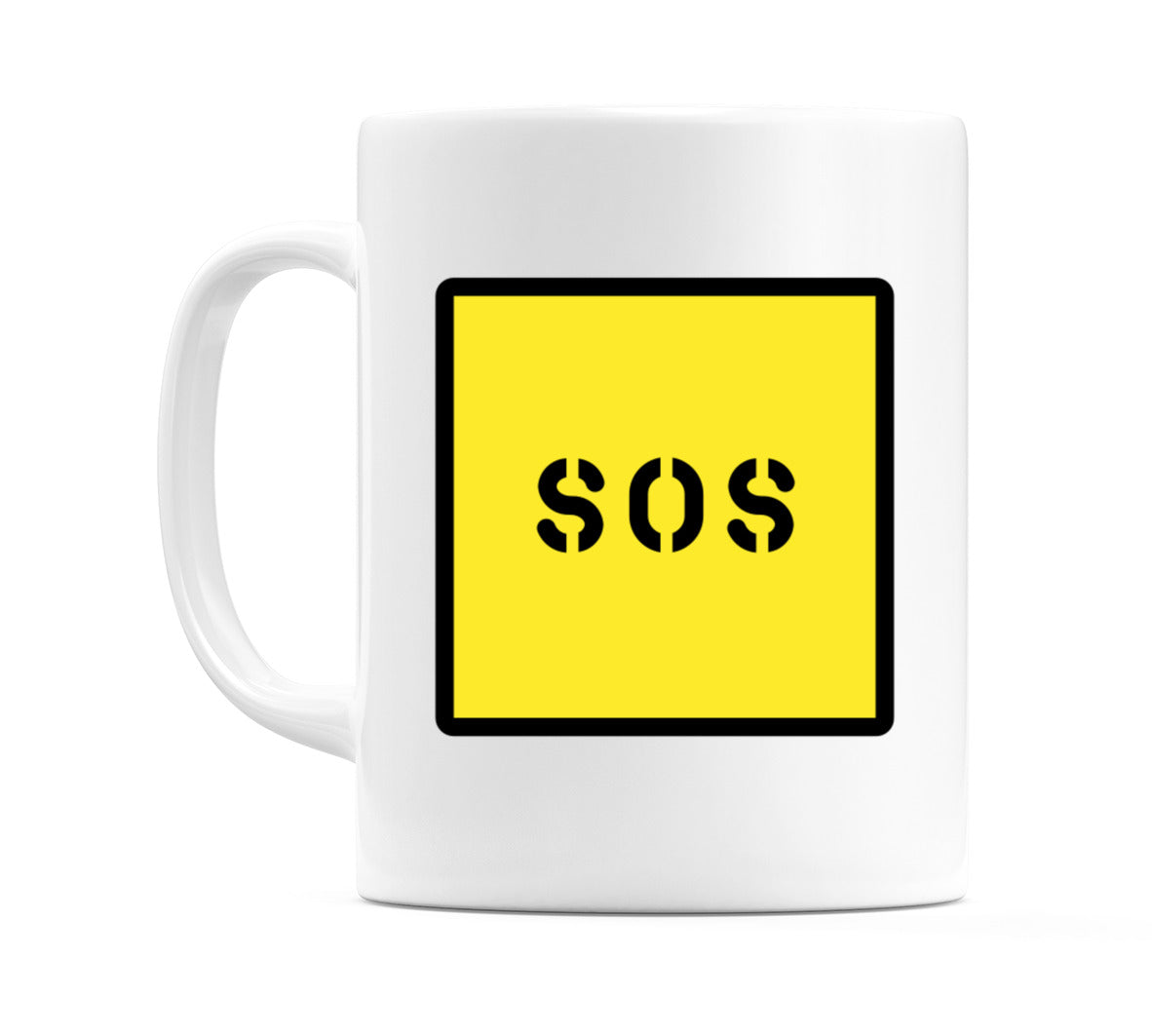 Sos Stencil Emoji Mug