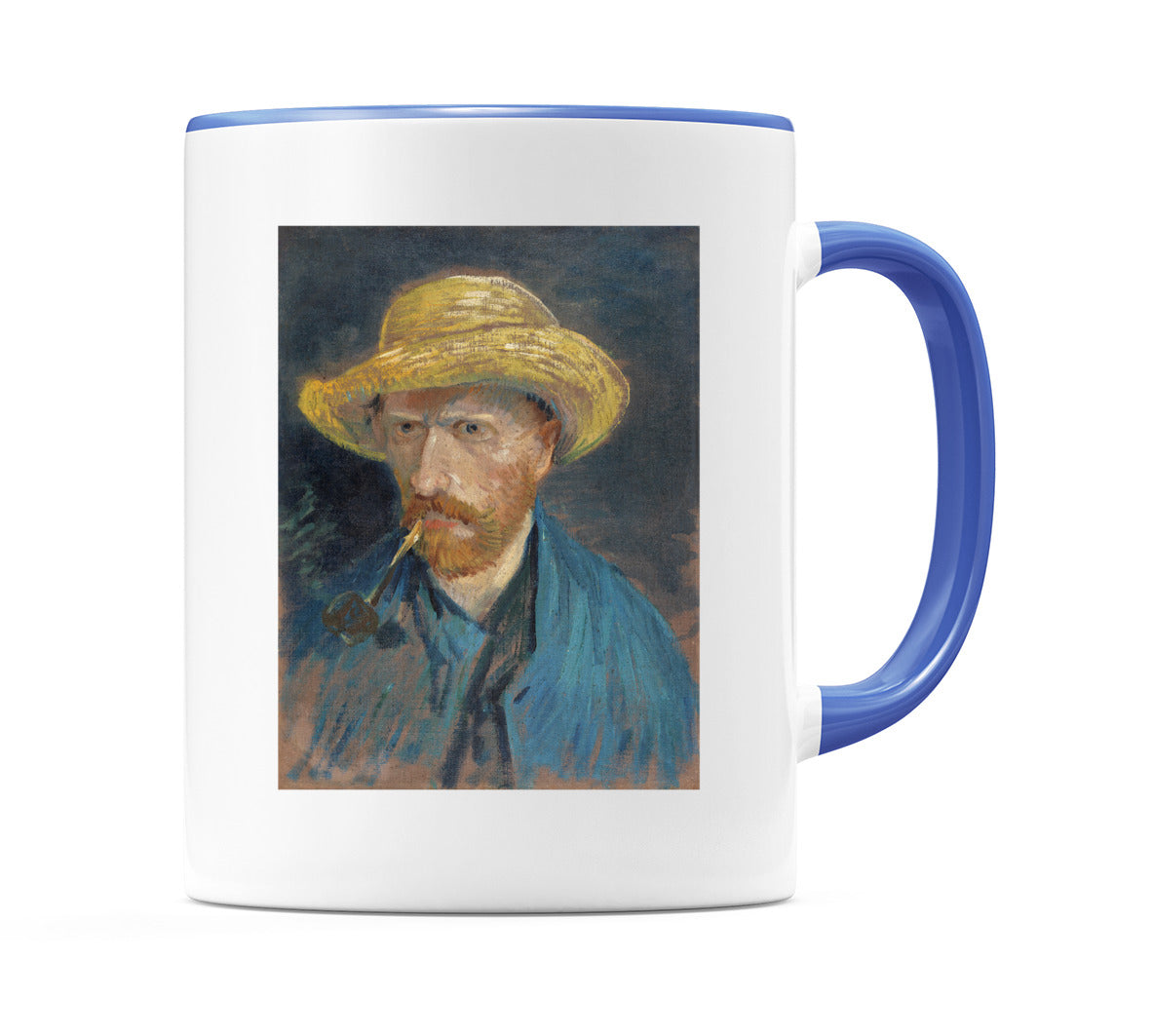 Self Portrait with Straw Hat and Pipe (1887) Mug