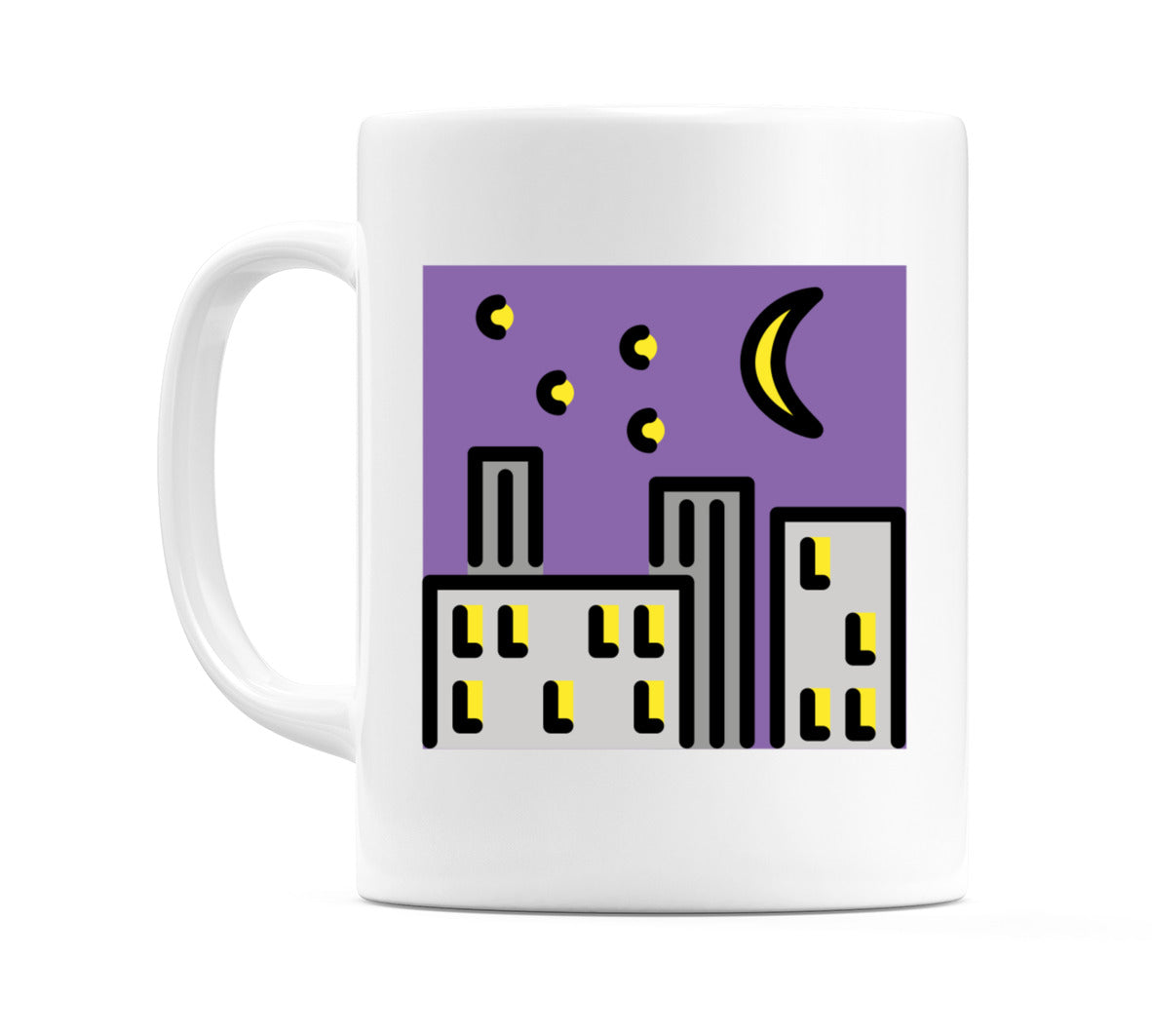 Night With Stars Emoji Mug