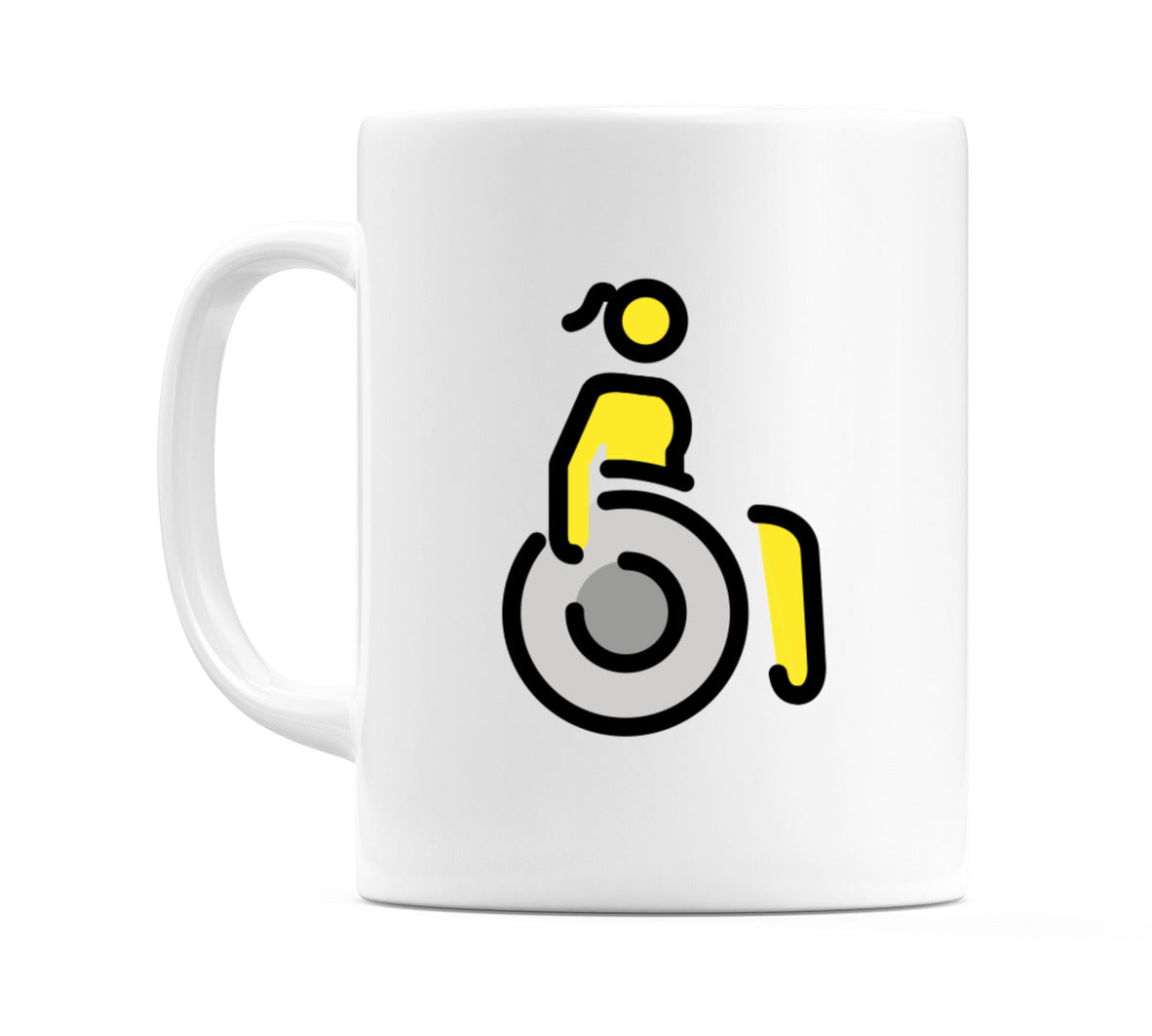 Female In Maleual Wheelchair Emoji Mug