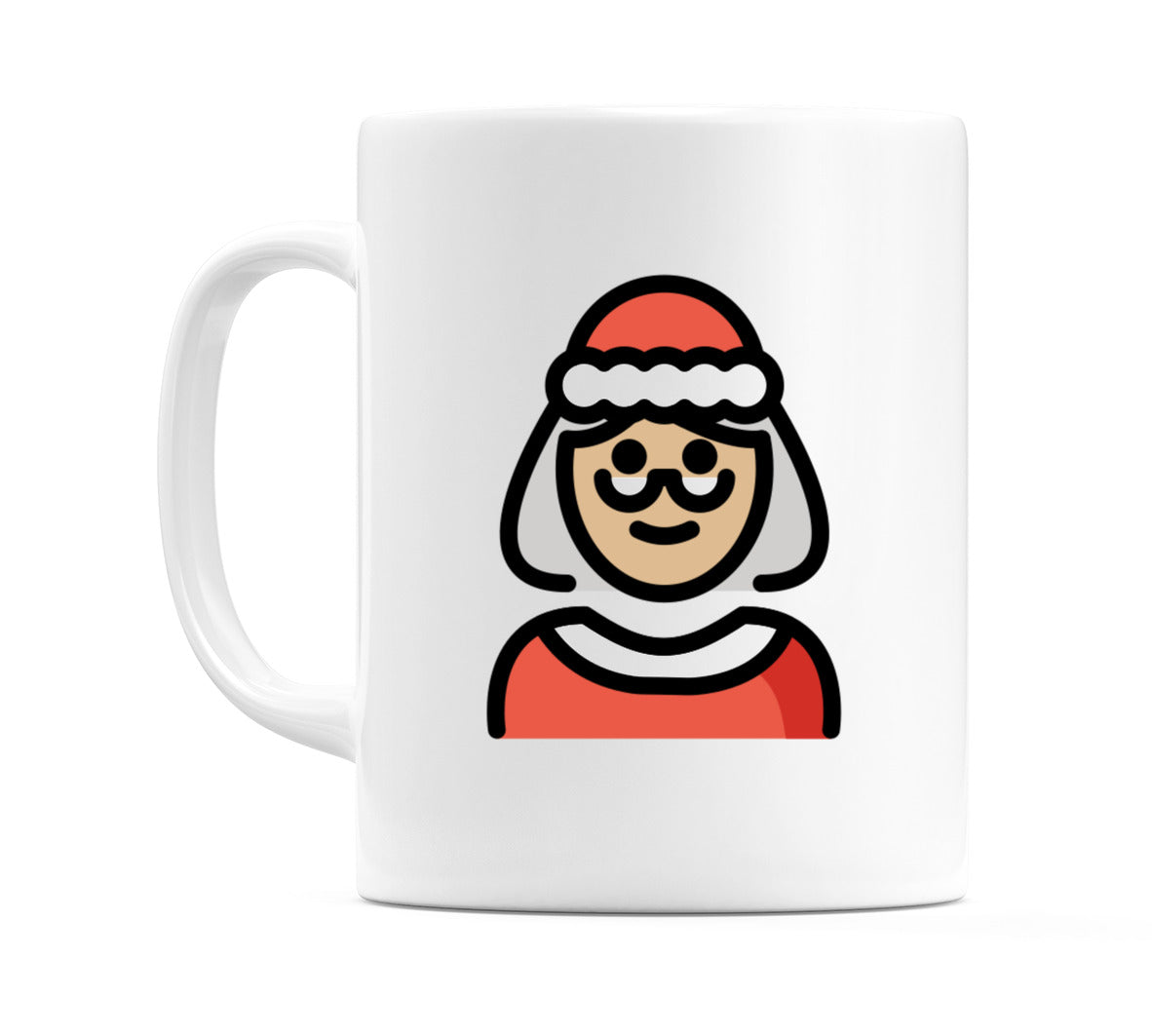 Mrs Claus: Medium-Light Skin Tone Emoji Mug