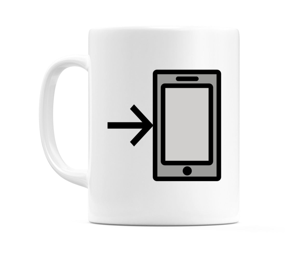Mobile Phone With Arrow Emoji Mug
