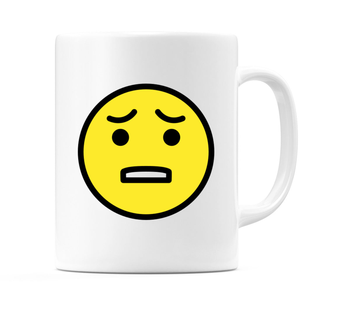 Anguished Face Emoji Mug