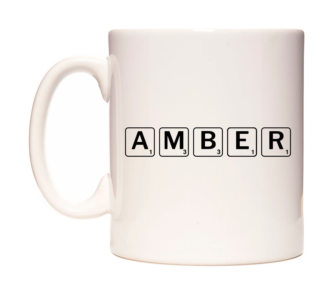 Amber - Scrabble Themed Mug