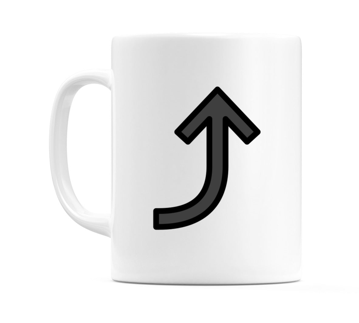 Right Arrow Curving Up Emoji Mug