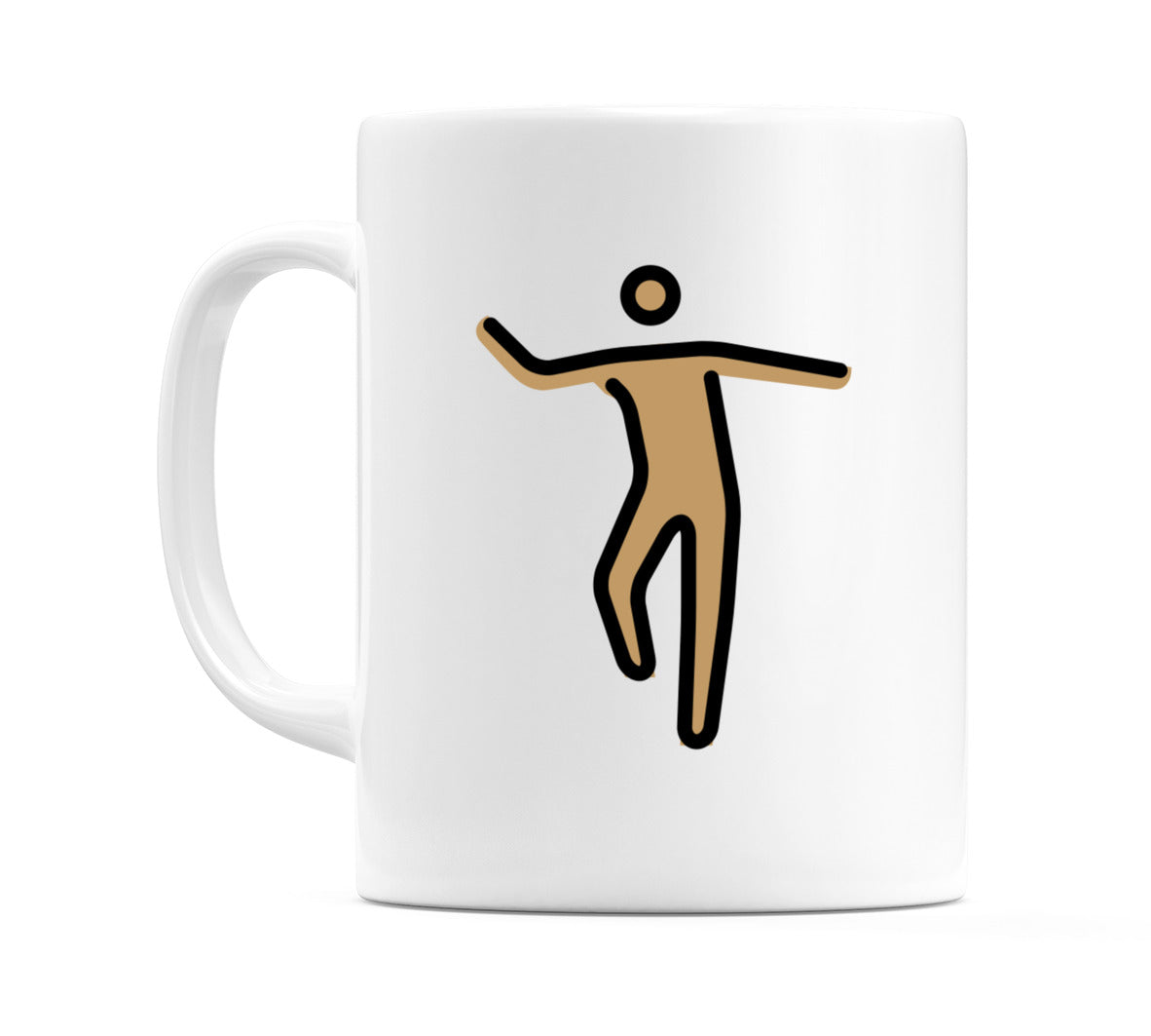 Male Dancing: Medium Skin Tone Emoji Mug