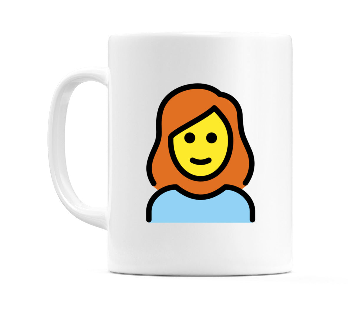 Female: Red Hair Emoji Mug
