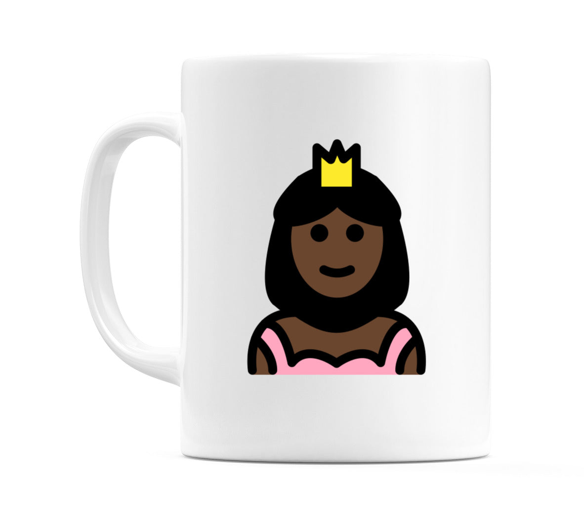 Princess: Dark Skin Tone Emoji Mug